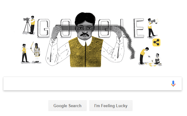 Dadasaheb Phalke Birthday Today, Google Doodle - 30 April 2018. (Photo: Google)